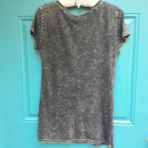 Grunge Biker Tshirt Metal Grommets Reverse Tie Die - Picture 11 of 17